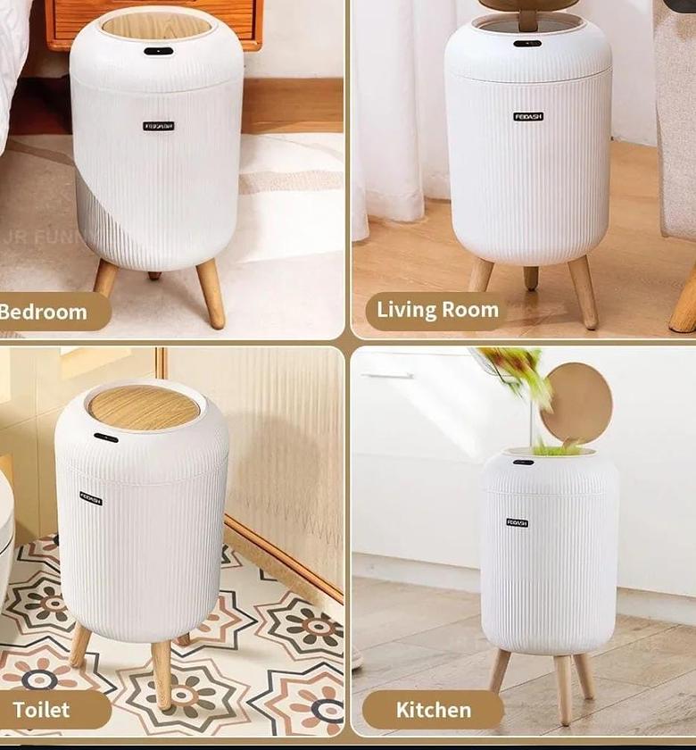 Smart Sensing Luxury Trash Can. For Household, Living Room, Bedroom, Kitchen And Offices. image