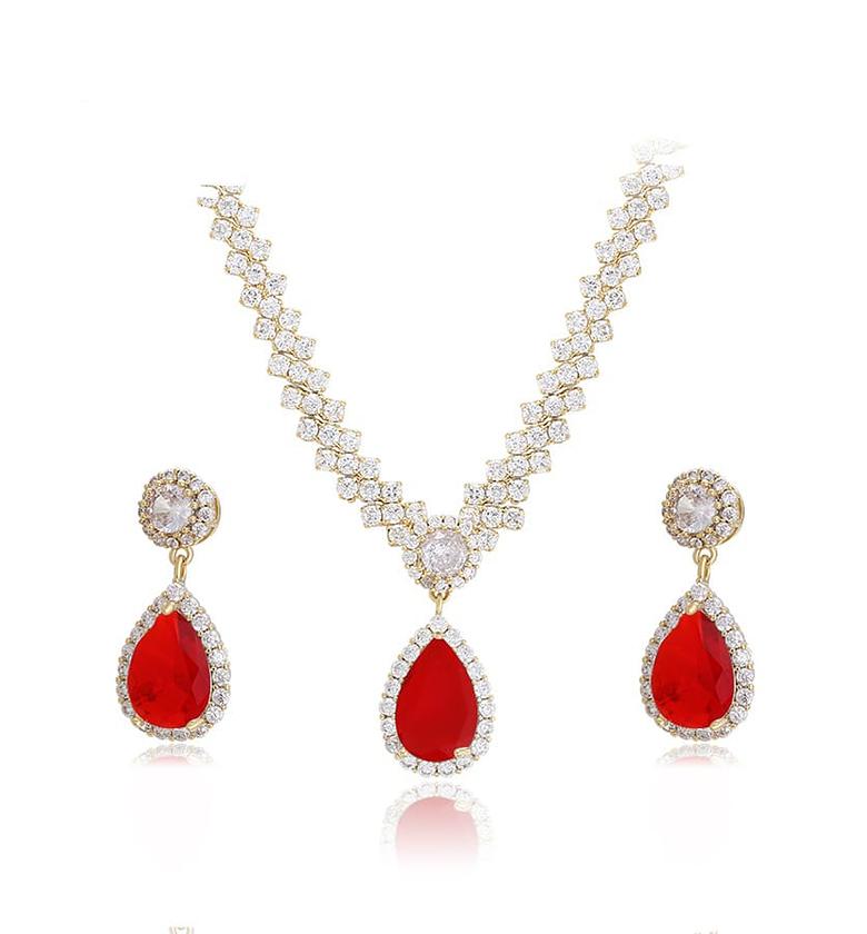 Ruby Red crystal Set  image