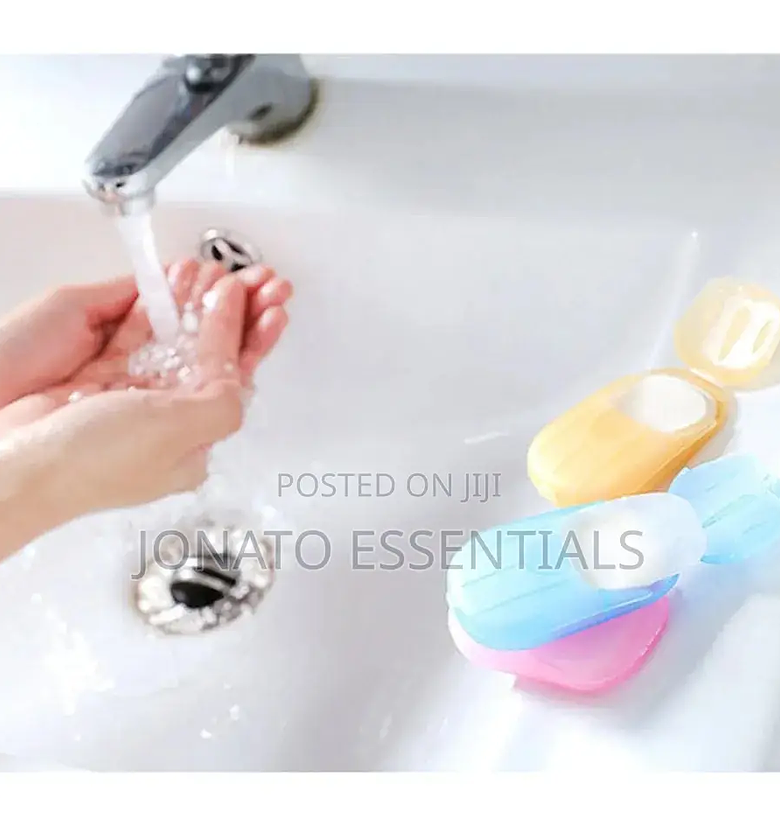 20pcs Disposable Soap Paper Travel Soap Paper L image