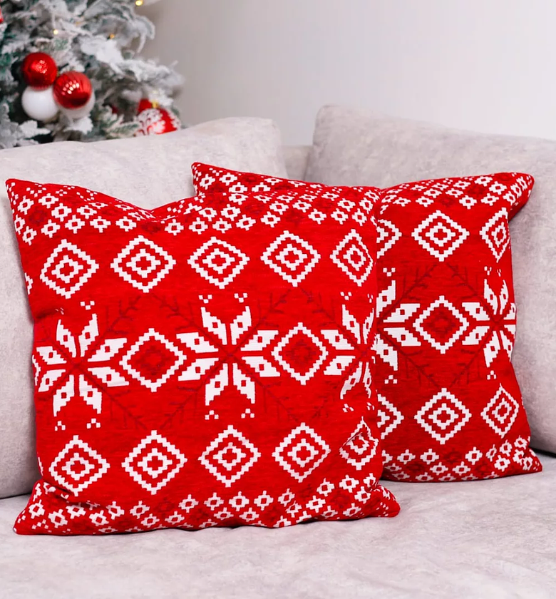 FestiveLuxe Decorative Christmas Pillow Covers image