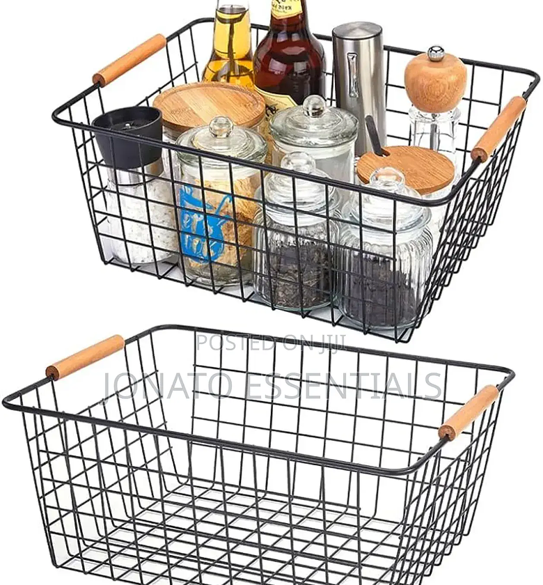Wrought Iron Mesh Storage Basket image