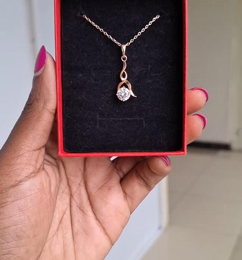 hypollargenic non tarnish and anti fading gold coated necklace image