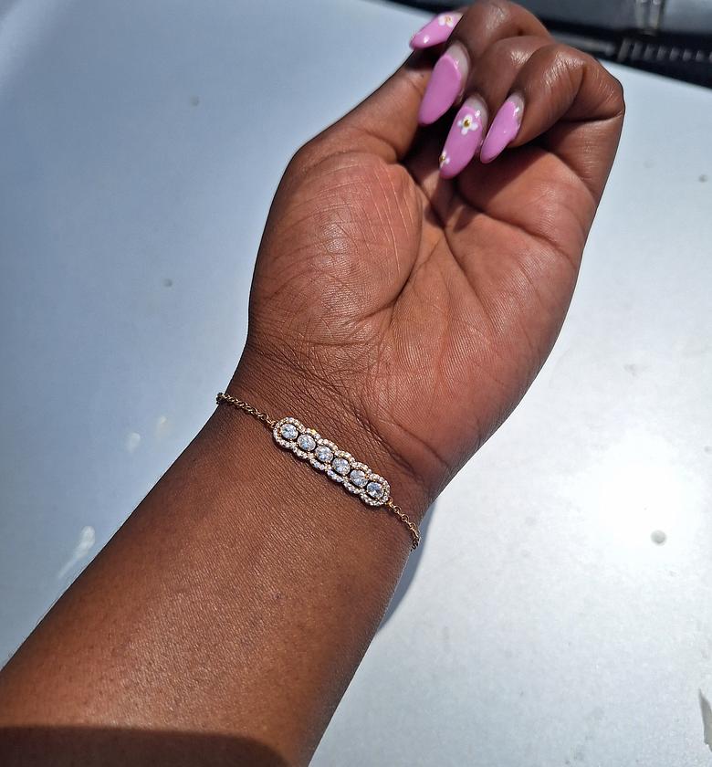 Hypoallergenic, non-tarnish, and anti-fading Gold Coated Bracelet✨️ KES 1000/= image