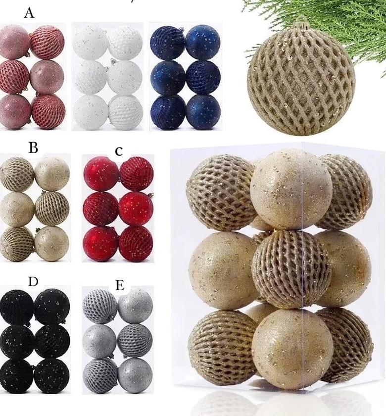 SparkleSphere 12-Piece Christmas Ball Ornament Set image