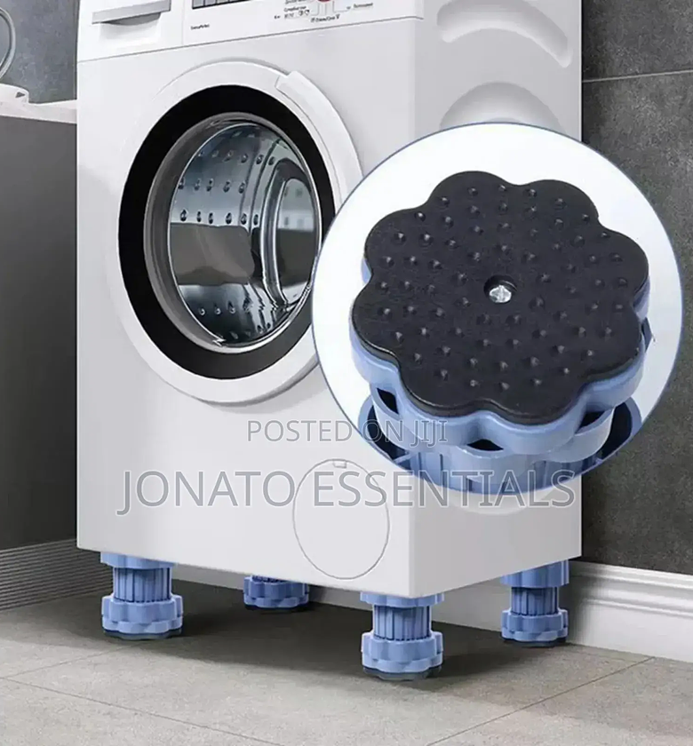 4 Piece Adjustable Washing Machine Anti Vibration Shock Pads image
