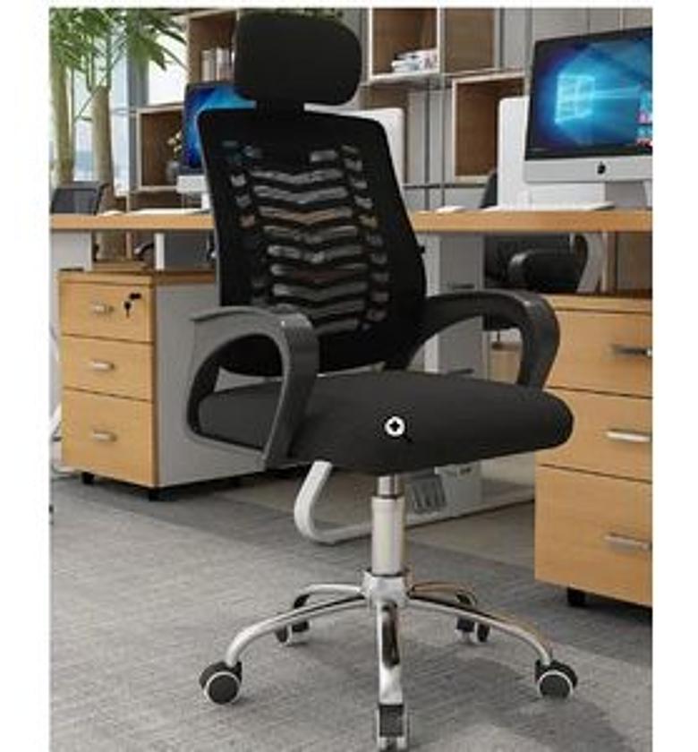 Office Chair. Secretarial Mesh Office Chair with Headrest image