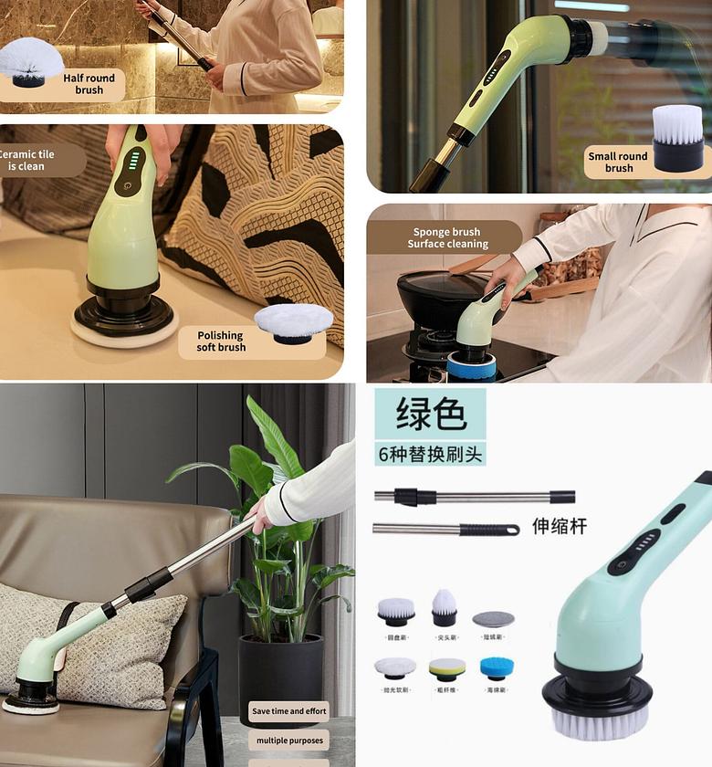 Electric Cleaning Brush for Bathroom, Kitchen and Toilet image