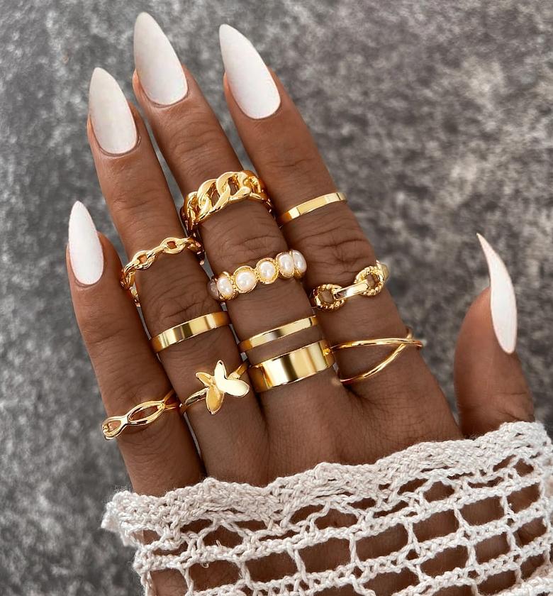 Pearl butterfly ringset  image