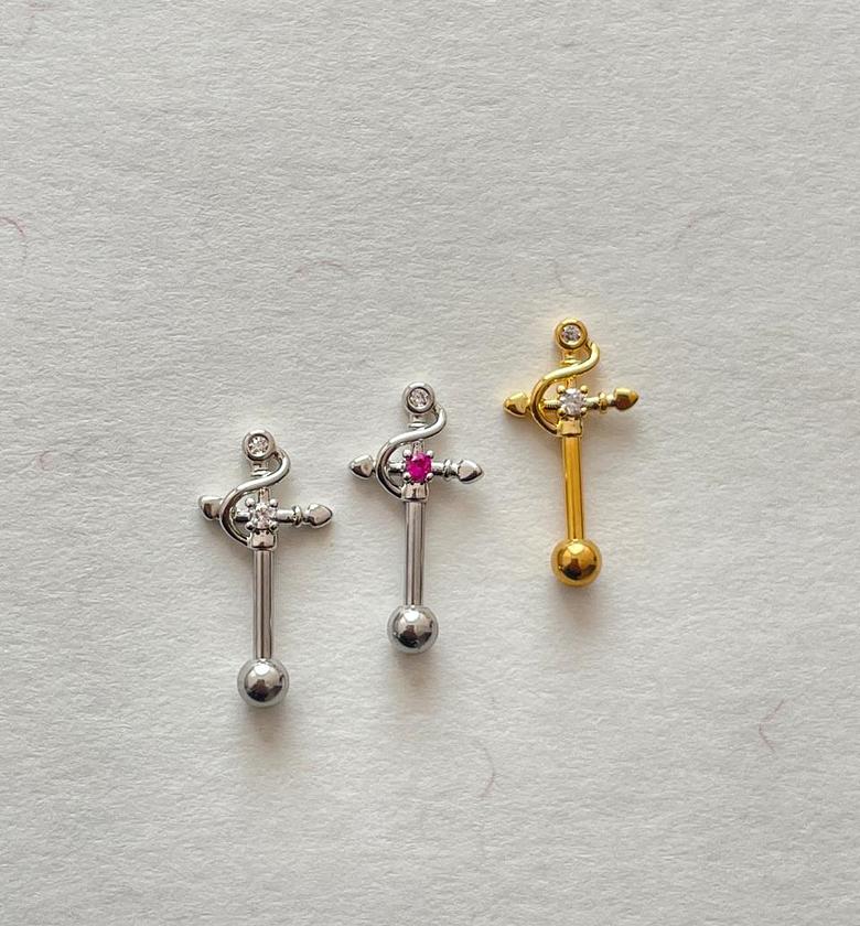 Celestial Sword Helix Piercing Stud image