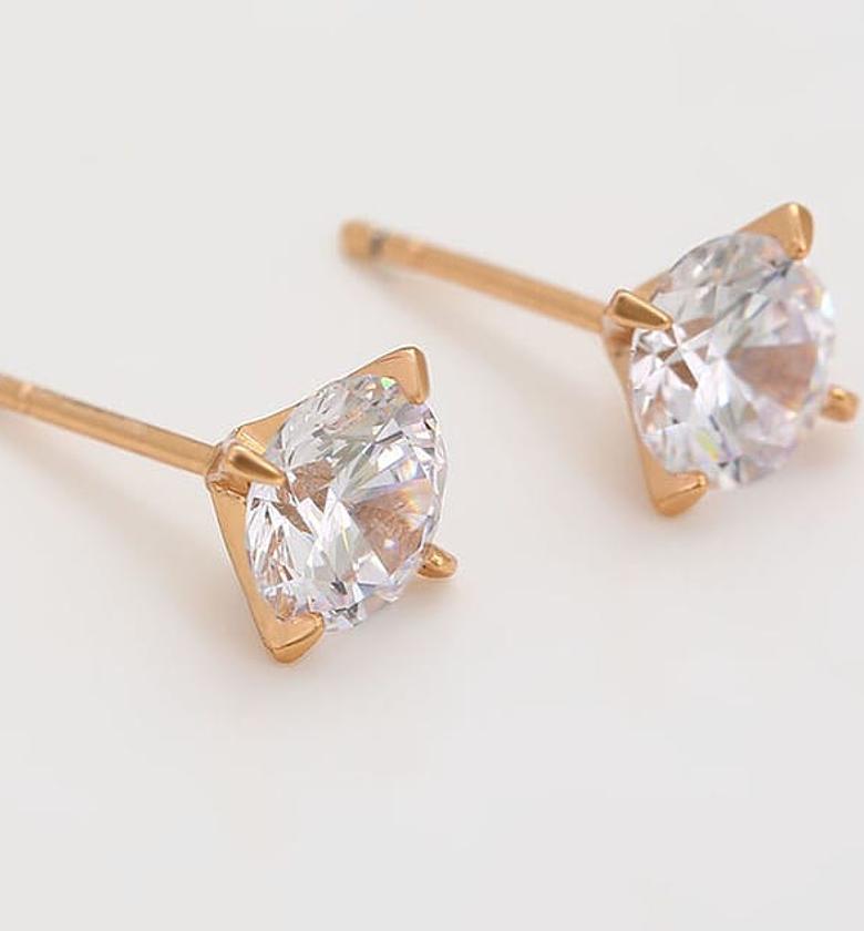 Gold coated stud earring image