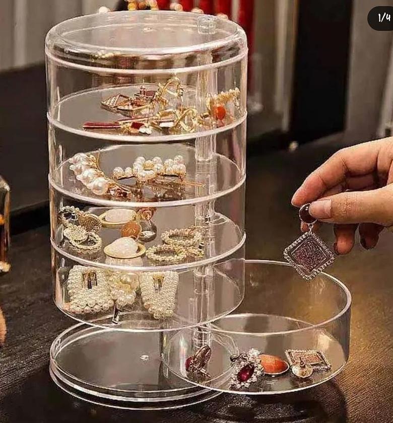 Acrylic rotating Jewellery holder image