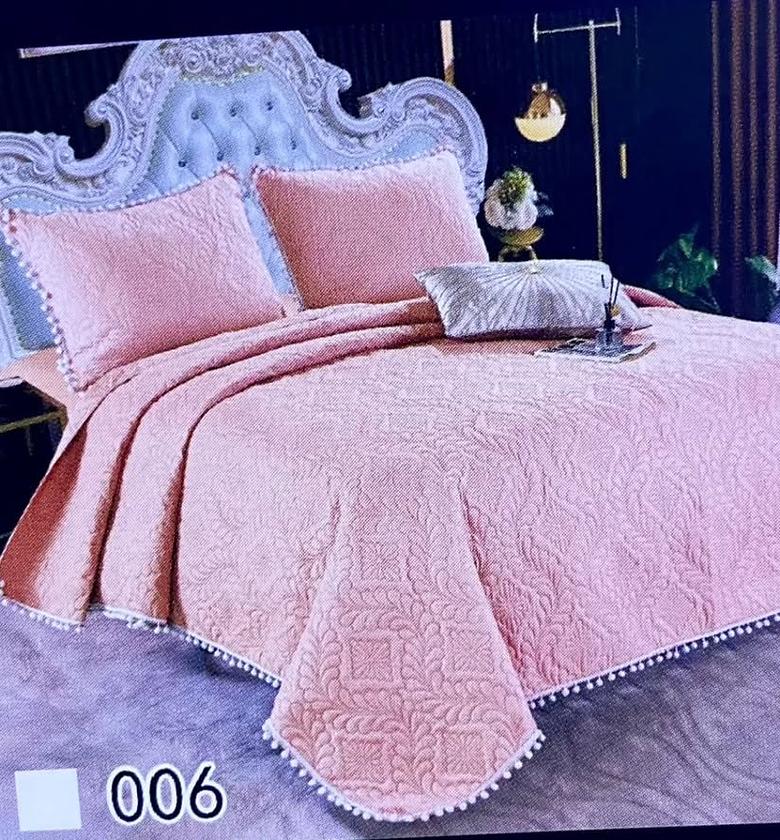 Bedcover, one bedsheet and two pillowcase  image