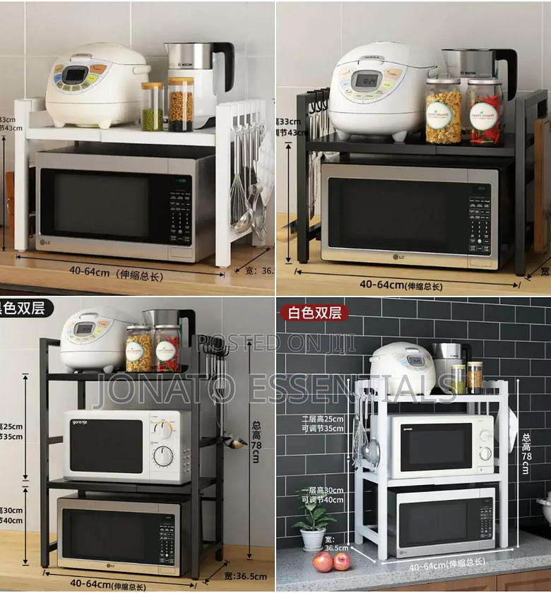 One Layer Expandable Metallic Microwave Stand image