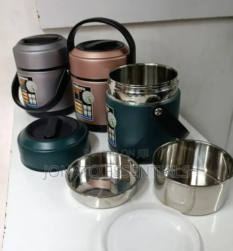 Insulated Stainless Steel Lunch Box, Food Flask image