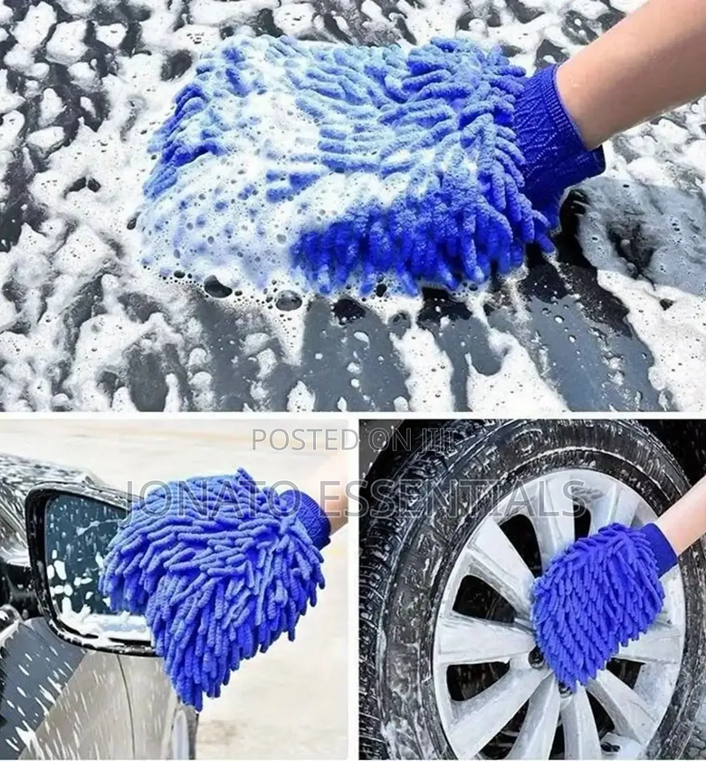 Microfiber Car Wash Glove, Cleaning Mitt for Cars, Homes image