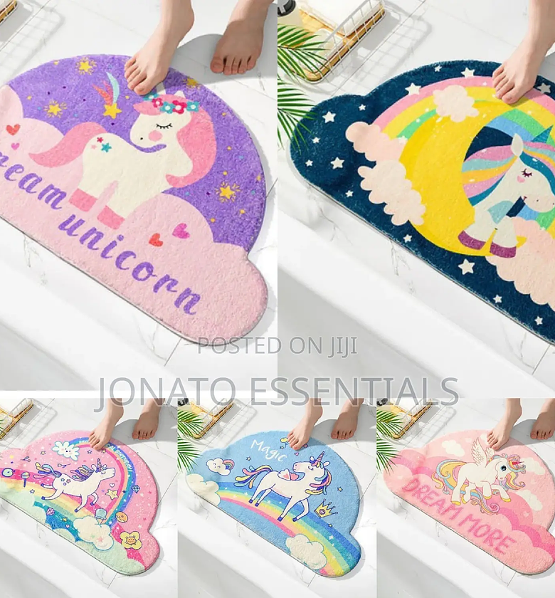 Kawaii Bath Mat, Door Mat, Bed Side Mat image