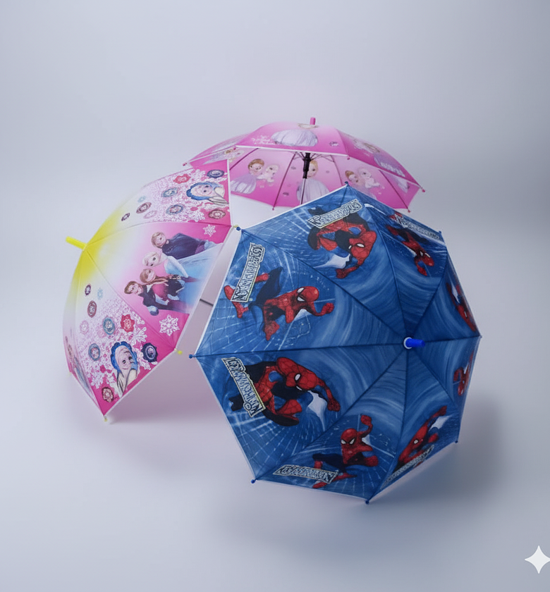 Kids Character Umbrellas, Spiderman Frozen, Durable image