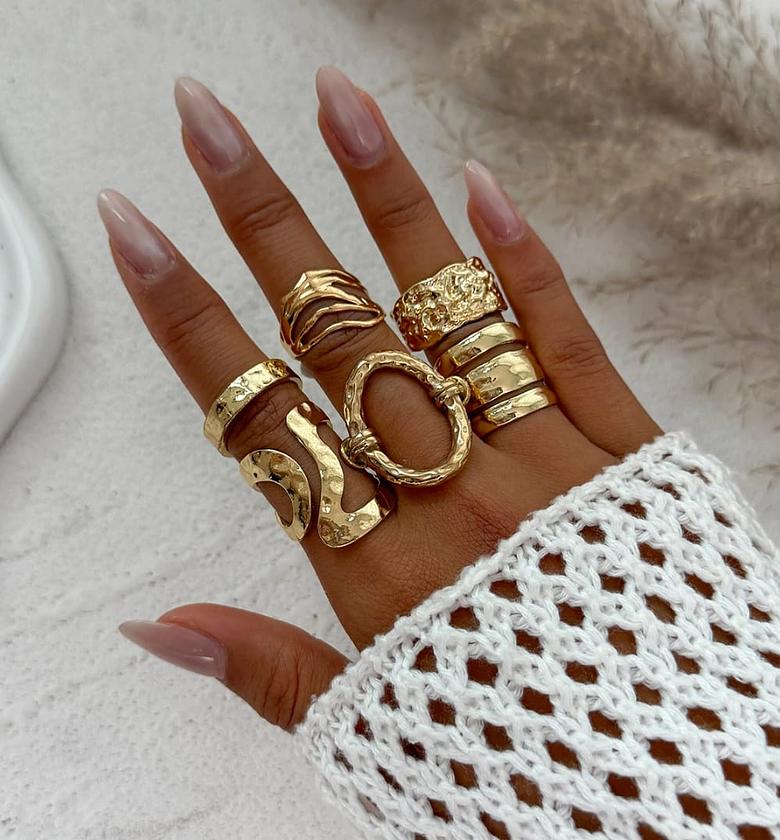 3 rows ring set image