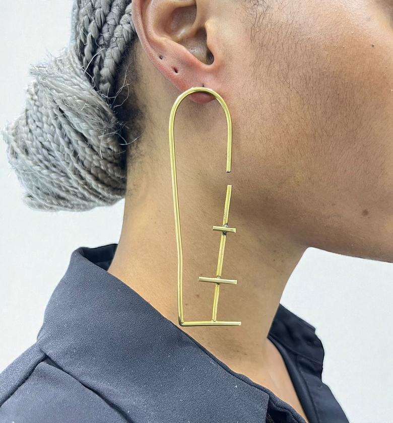 Avana Brass  Earrings image