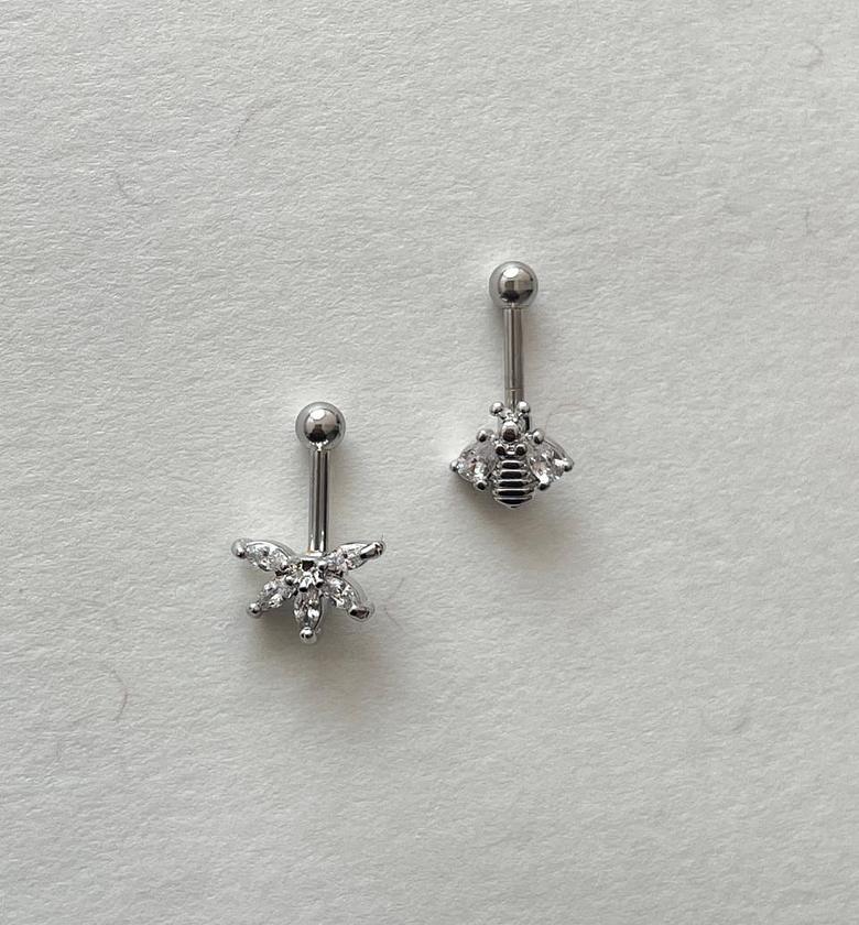 Dazzling Insect & Floral Helix Piercing Studs image