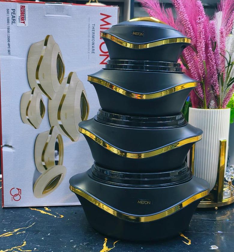 MILTON 4PCS Insulated Hotpot Set – Premium Thermoware Food Casseroles image