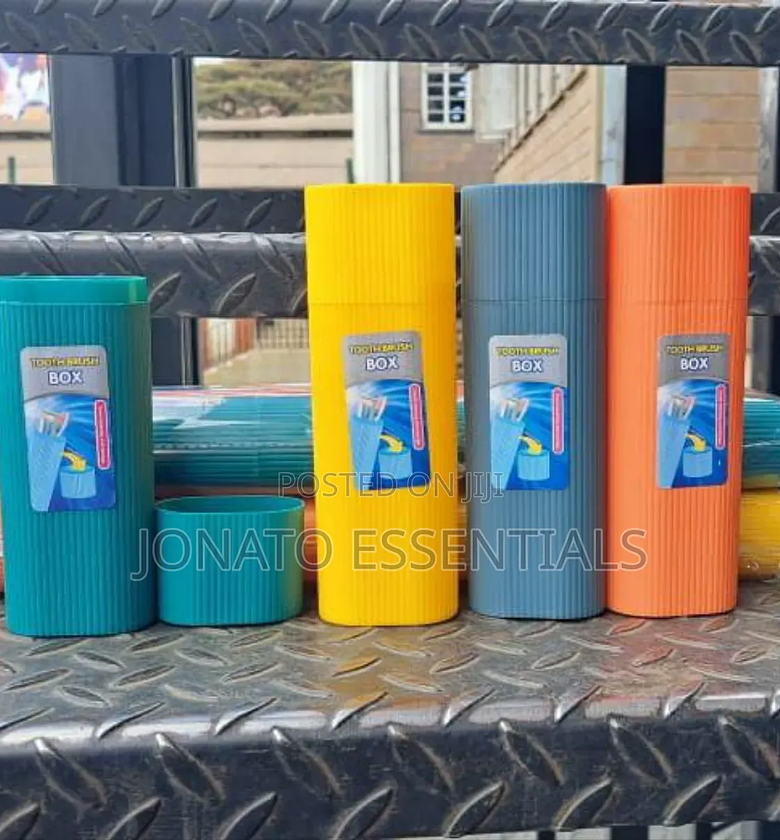 Portable Travel Toothbrush Box and Toothpaste Holder Organizer image