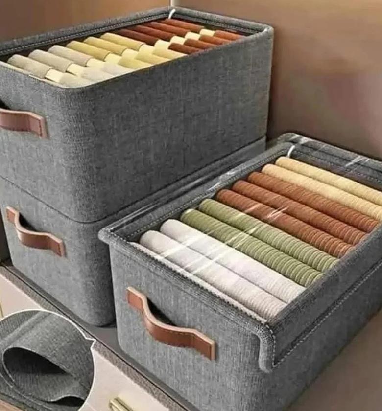 Foldable  Closet Organizer with a PVC Cover image