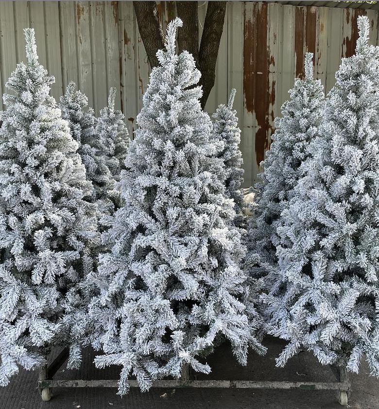 5ft Snow Flocked Cypress Christmas Tree image