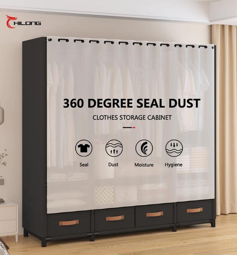  Elegant Heavy Duty Metallic Wardrobe  image