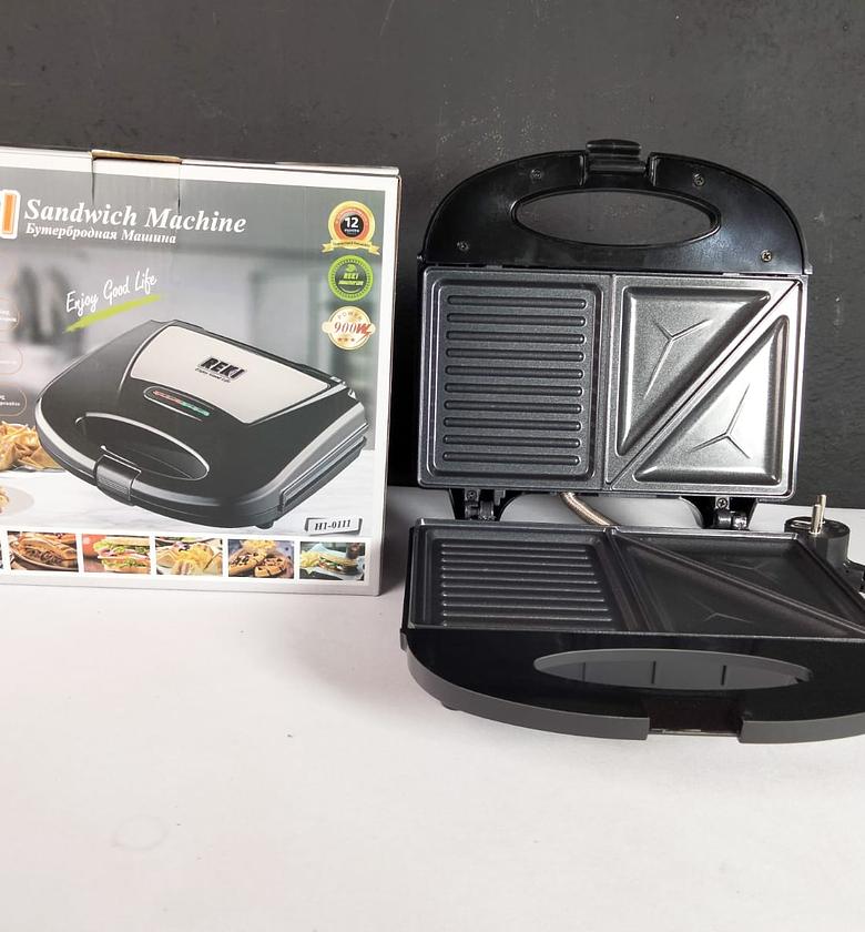 Sandwich Maker. Reki Non-Stick Coated 2-Slice Sandwich Maker image