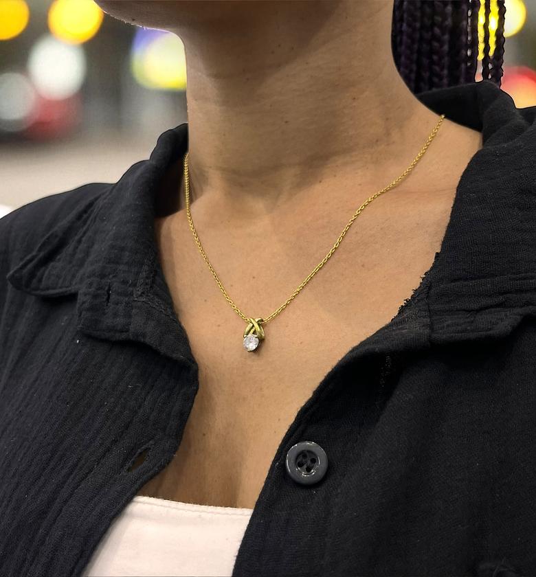 Njeri Brass Necklace  image