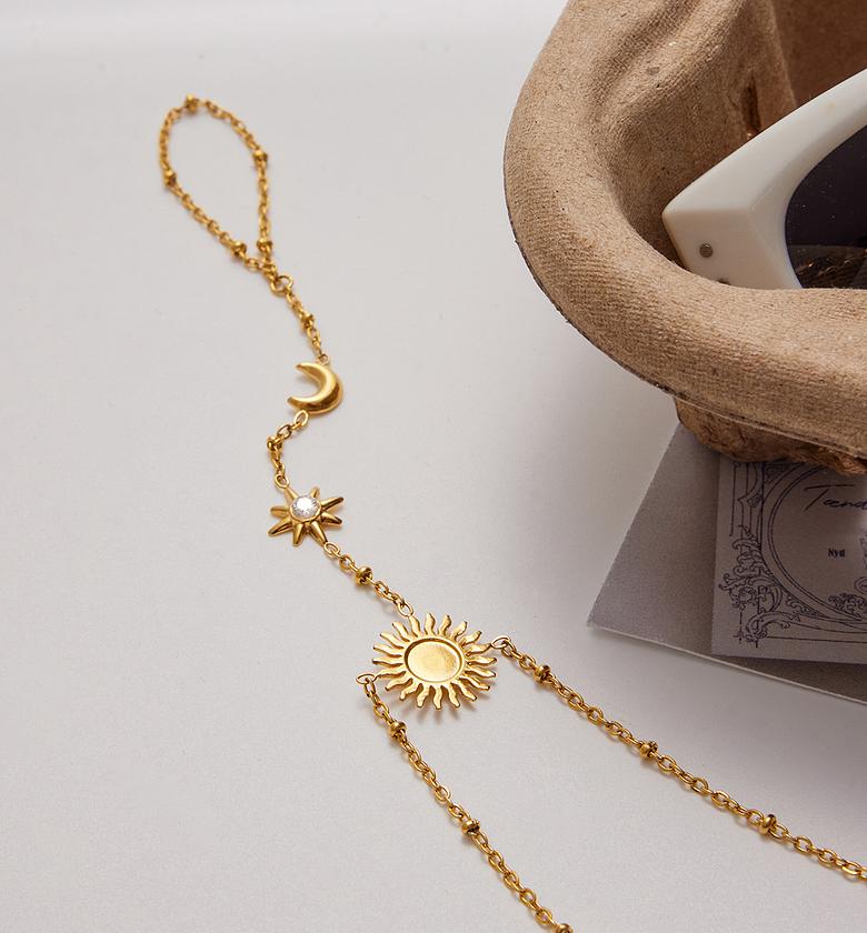 Celestal Charm Chain Link Bracelet image