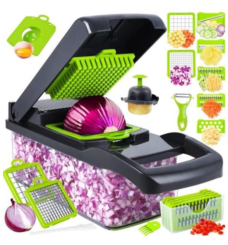 Multifunctional Vegetable Chopper Slicer Dicer Cutter,Veggie With 8 Blades image