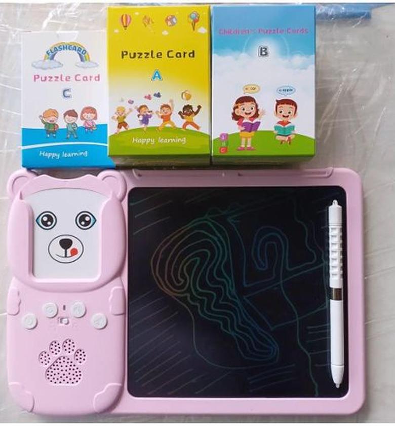 Kids PAD. 2 in 1 talking flashcards with LCD writing pad CHECK OUT THE VIDEO BELOW image