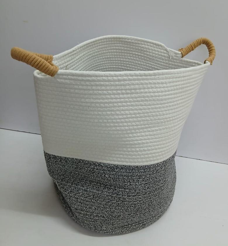 Quality cotton rope basket. image