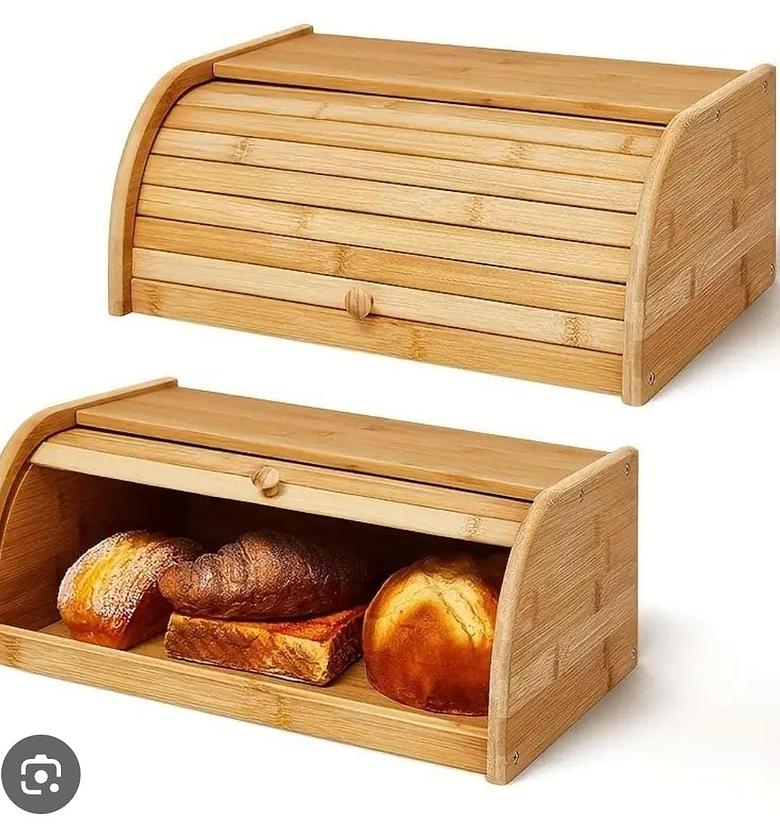 Big size Bamboo bread bin  image
