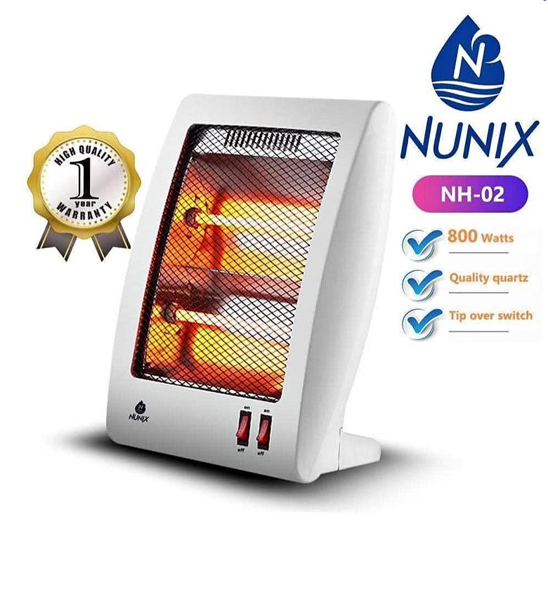 Nunix Nh-02 800w Quartz Room Heater With Safety Switch image