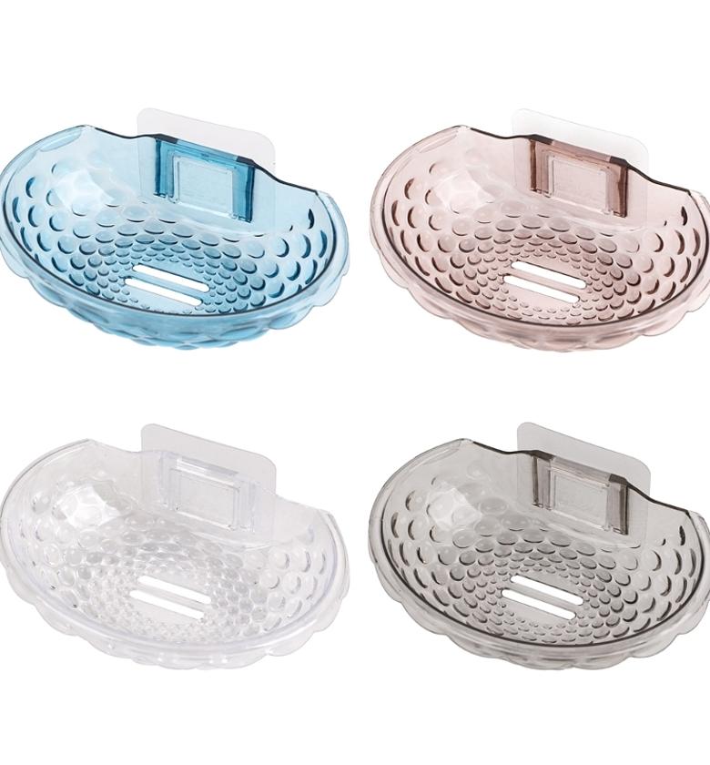Transparent Acrylic Self-Adhesive Soap Dish image