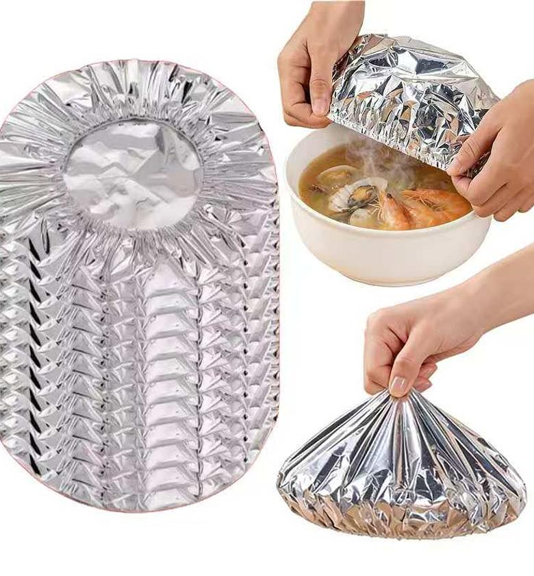 10pcs Aluminum Foil Cover Heat-Resistant Insulation Lid image