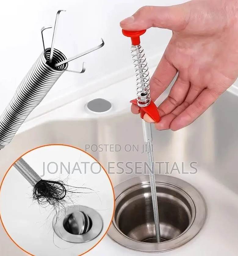 Sink and Pipe Unblocker, Sink Drain Cleaner, Dredging Tool image