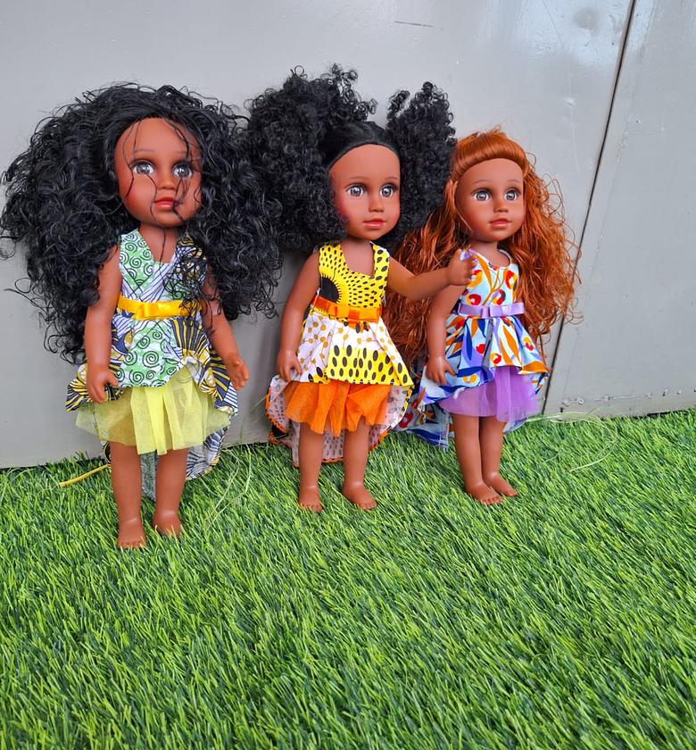 DOLL. Super Cute Dolls Toy For Baby Girl With Dress And Braidable Hair image