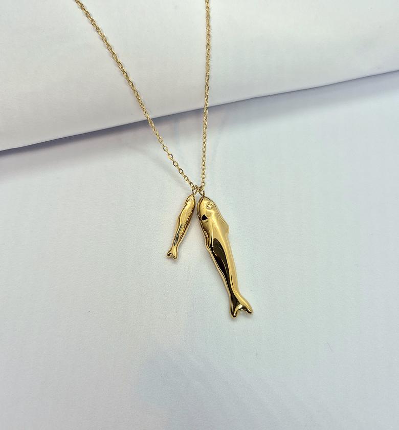 Double Fish Necklace  image