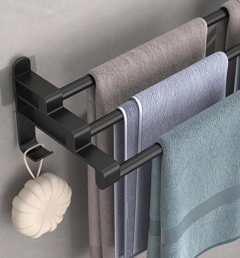 Three layer towel rack. image