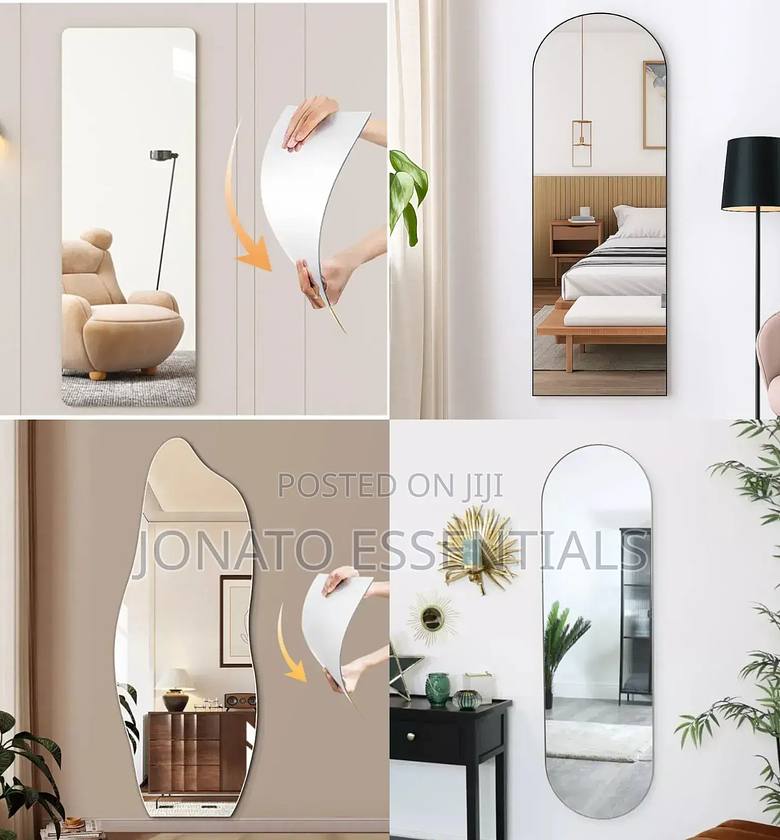 Adhesive Acrylic Wall Mirror Sticker image