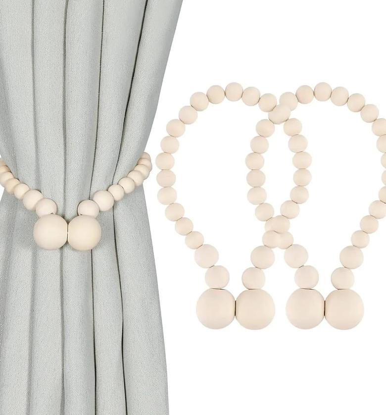 2pcs Magnetic Beaded Curtain Tie Backs  image
