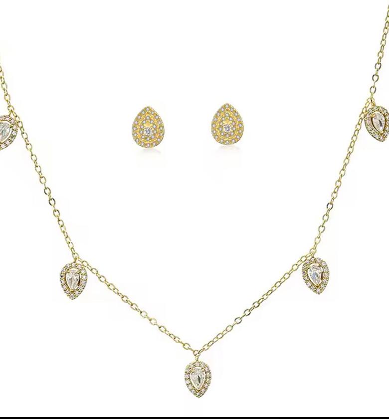 Dazzling Teardrop Cascade Set image
