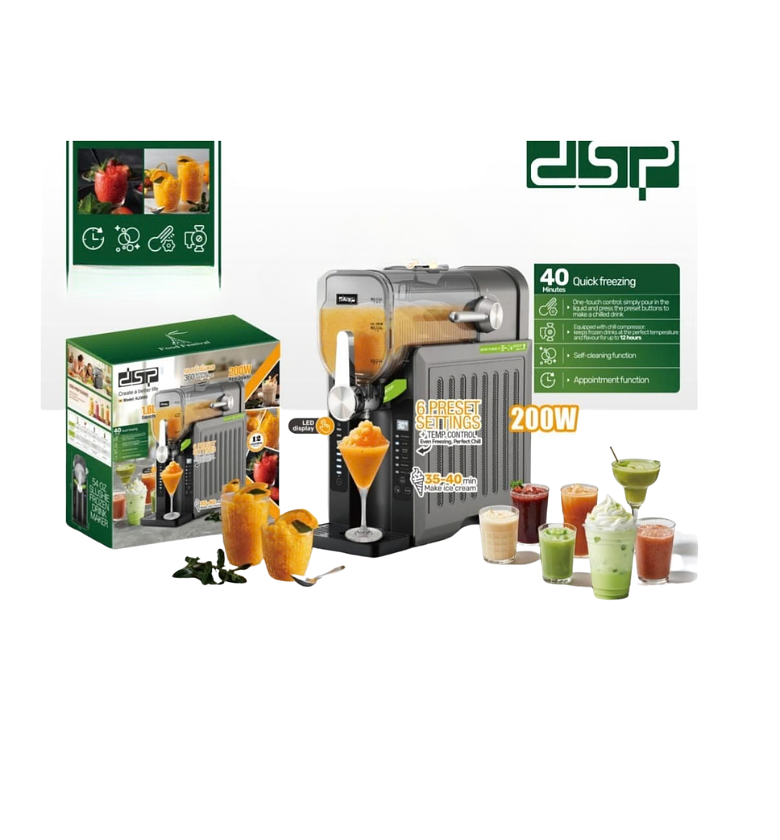 DSP Professional Slushie and Frozen Drink Maker with Quick-Freeze Technology image