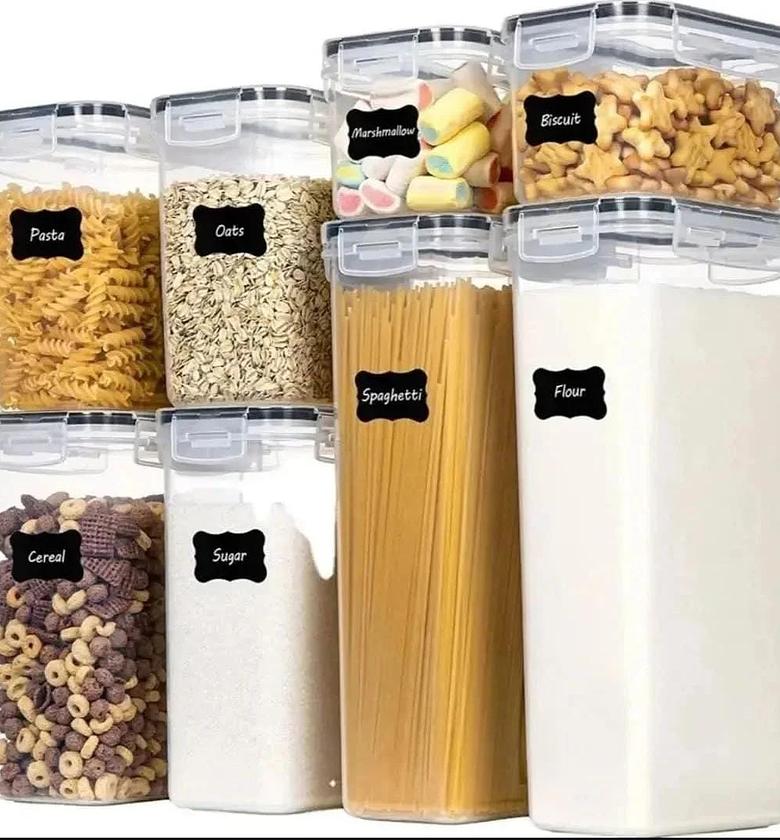 8 pcs  Food/Pantry Storage Containers image