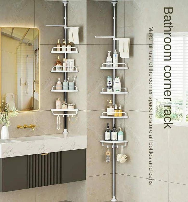 Corner Bathroom Rack Organizer Shelf. image