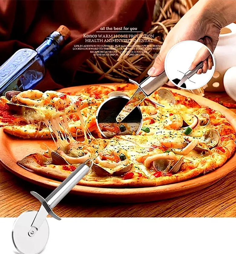 Mini Stainless Steel Pizza Cutter image